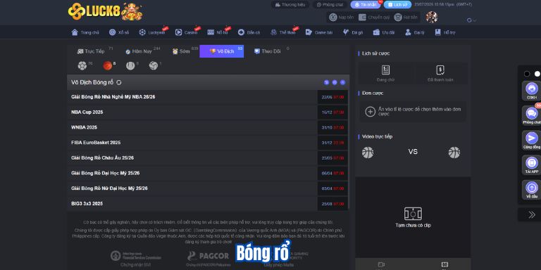 Luck8 Sport – Sảnh Cược Thể Thao Hấp Dẫn 2025 2 Bóng rổ