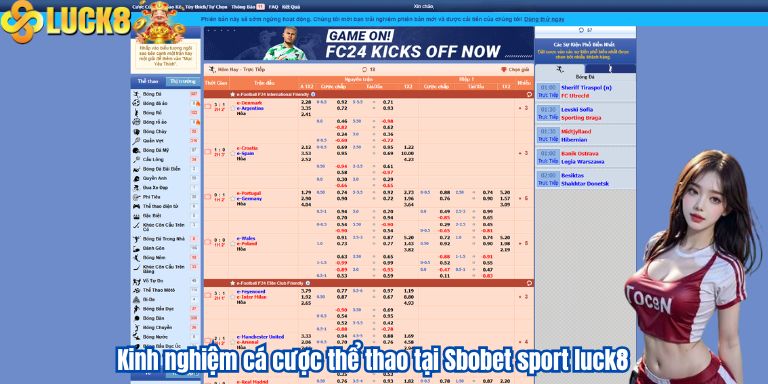 SBOBET Sport Luck8 – Sảnh Cá Cược Thể Thao Hấp Dẫn 3 Kinh nghiệm cá cược thể thao tại Sbobet sport luck8